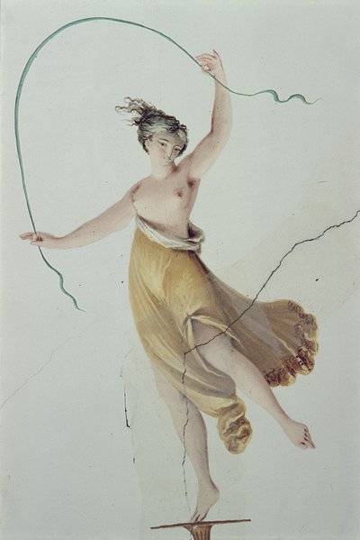 Figuur van het plafond van de kamer van keizerin Maria Anna door Italian School