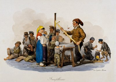 Franfellicaro (maker en verkoper van harde snoepjes), Italië door Italian School