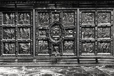 Voorkant van het Wulvinius-altaar, gepresenteerd door Angilberto II in 835 door Italian School