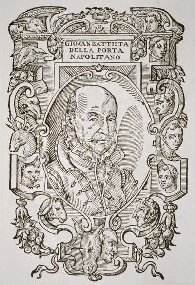 Giovanni Battista della Porta (1535-1615) uit zijn boek, Delle Celeste Fisionomia, Padua 1616, geïllustreerd in Geschiedenis van de Magie, gepubliceerd eind 19e eeuw door Italian School
