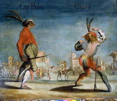 Italiaanse maskers uit de Commedia dell