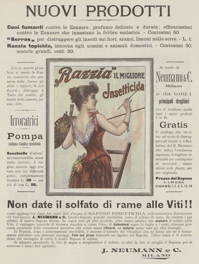 J Neumann en C (kleurenlitho) door Italian School