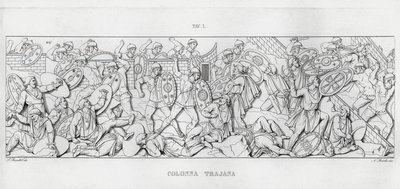 La Colonna Trajana, Zuil van Trajanus door Italian School