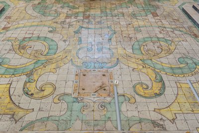 Majolica vloertegels door Italian School
