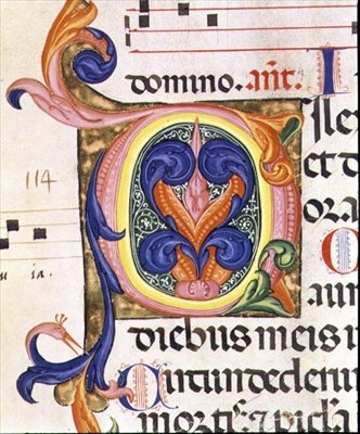 Ms 559 f.206v Geïllustreerde initiaal 