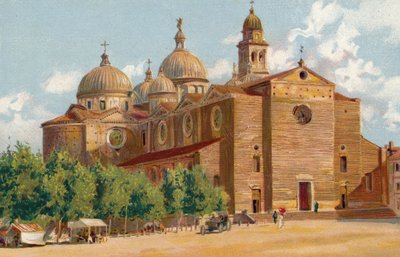 Padova / Padua: Basiliek van St Justina (chromolitho) door Italian School