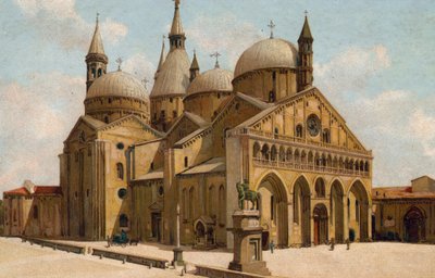 Padova / Padua: Kerk van de Heilige, Basiliek van St. Anthony (chromolitho) door Italian School