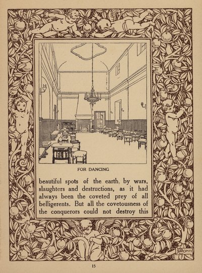 Pagina uit brochure voor San Domenico Palace Hotel, Taormina (litho) door Italian School