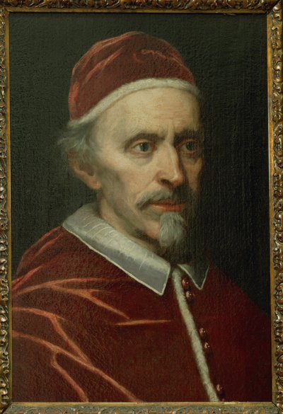 Paus Innocentius XI, paus 1676- 1689 ... (olieverf op doek) door Italian School