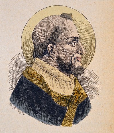 Portret van Paus Anacletus (ca. 76-88) door Italian School