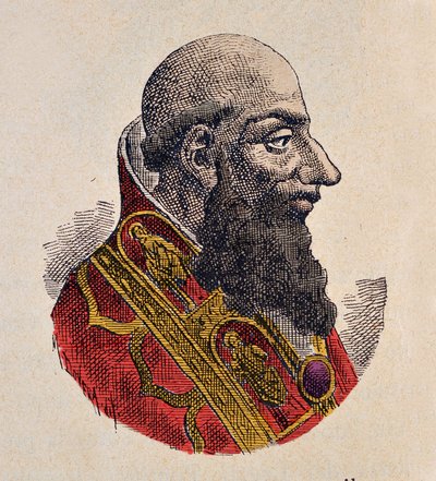 Portret van Paus Stefanus IV (885-891) door Italian School