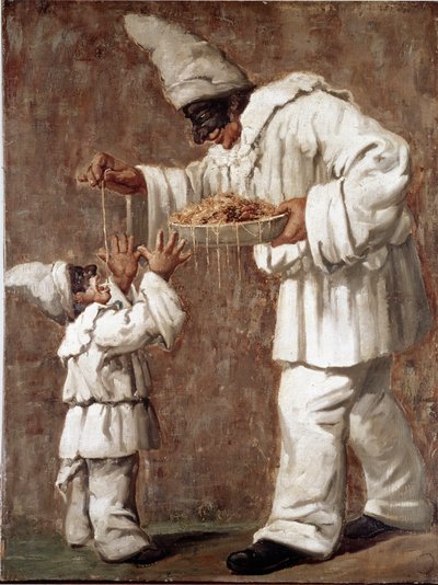 Pulcinella (Polichinelle) personage van de commedia dell