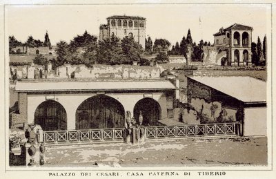 Rome: Paleis van de Caesars, ouderlijk huis van Tiberius door Italian School