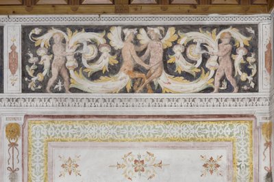 Amorini-kamer (detail) door Italian School