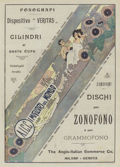The Anglo-Italian Commerce Co (kleurenlitho) door Italian School