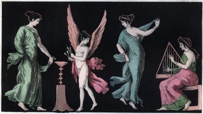 De Bacchae - de Bacchanten - gravure uit 