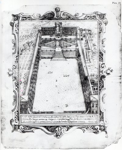 Het Belvederehof in het Vaticaan Rome, 1581 door Italian School