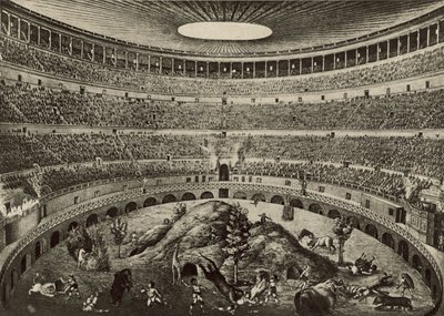 Het Colosseum, De grote wilde beestenjacht door Italian School