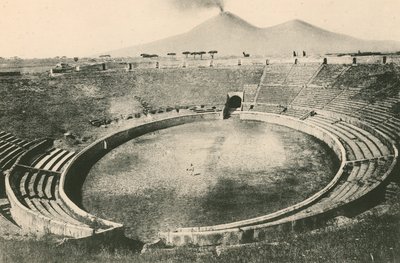 Het Panorama van het Amfitheater door Italian School