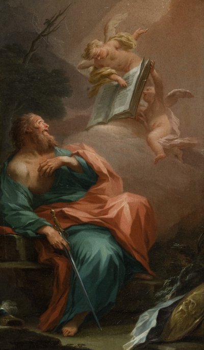 De Visie van St. Paulus door Italian School