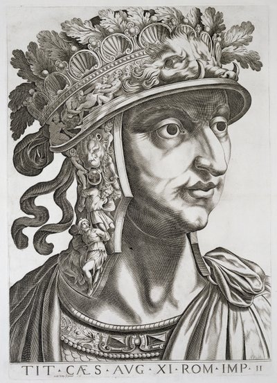 Titus Caesar (39-81 n.Chr.), 1596 door Italian School