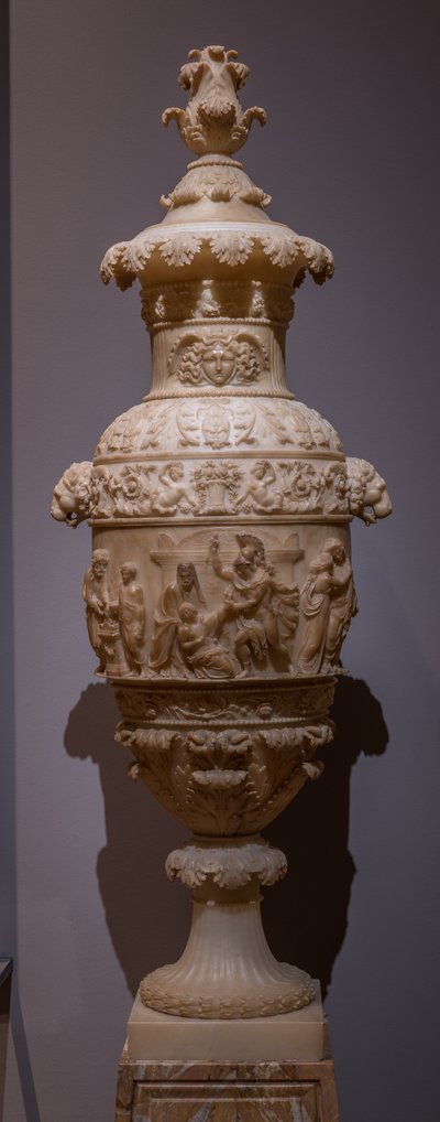 Vaas met een klassieke scène: het Offer van Polyxena, c.1825 door Italian School