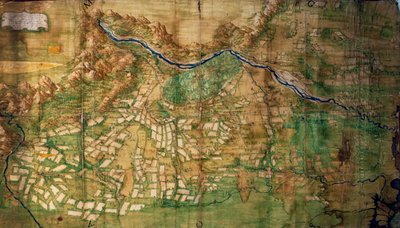 Veneto gebied tussen Brenta en Piave, kaart, Italië door Italian School