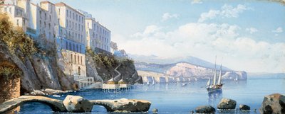 Uitzicht op Sorrento door Italian School
