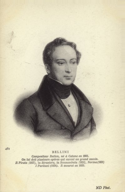 Vincenzo Bellini, Italiaanse operacomponist (1801-1835) door Italian School