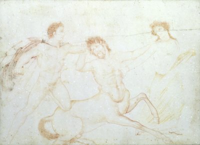 De dood van een centaur, mogelijk Eurytus en Pirithous, Herculaneum door Italian School Italian School