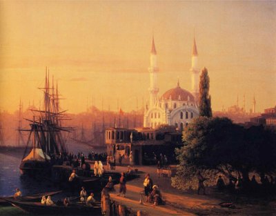 Panorama van Constantinopole (detail) door Ivan Aivazovsky