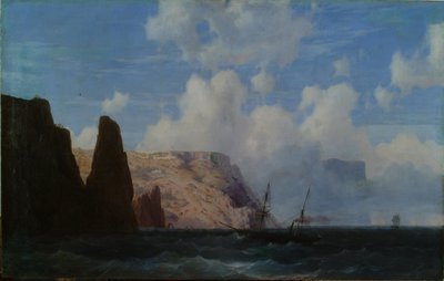 Rotsachtige kliffen door Ivan Aivazovsky