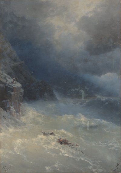 De storm bij Kaap Aya door Ivan Aivazovsky