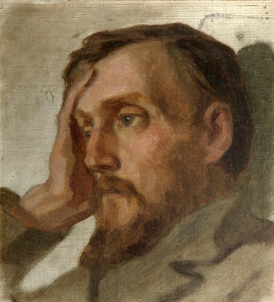 Portret van de literaire criticus en filosoof Vissarion G. Belinsky, 1811-1848, 1879 door Ivan Alexandrovich Astafyev