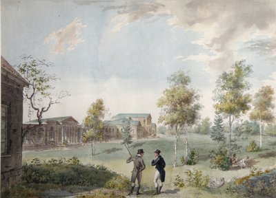 Hoofdhuis van het stedelijk landgoed van graaf Alexei Kirillovich Razumovsky in Moskou, begin 1800 door Ivan Alexeyevich Ivanov