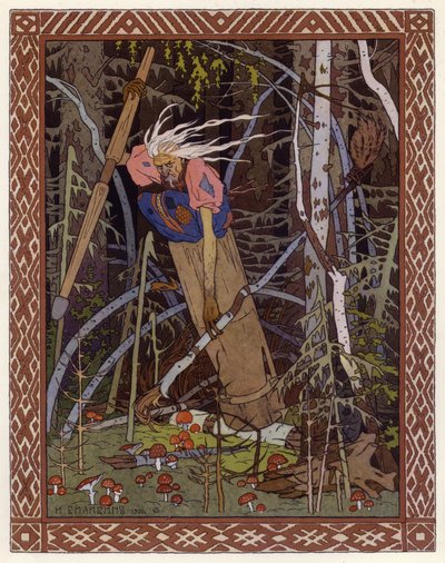 Illustratie voor Vassilisa de Schone door Ivan Yakovlevich Bilibin