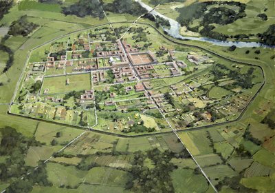 Romeinse stad Wroxeter door Ivan Lapper