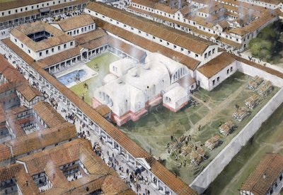 Romeinse stad Wroxeter door Ivan Lapper