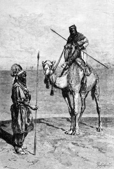 Toearegs op reis, Noord-Afrika, 1895 door Ivan Pranishnikoff