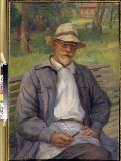 Portret van de schilder Ivan Gorshkin Sorokopudov, 20e eeuw (olieverf op doek) door Ivan Silych Goriuschkin Sorokopudov