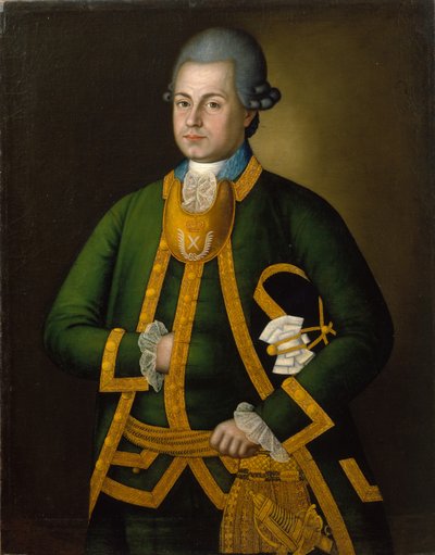 Portret van Pyotr Ivanovich Nirotmortsev, 1774 door Ivan Vasilyev