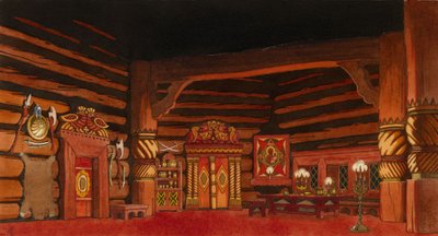 Toneelontwerp voor de opera De bruid van de tsaar door N. Rimsky-Korsakov, 1930 door Ivan Yakovlevich Bilibin
