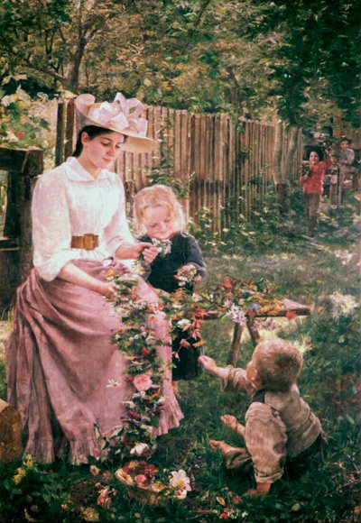 Zomer, c1889-1890 door Ivana Kobilca