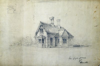 Station House, circa 1850 door J.A. Davies