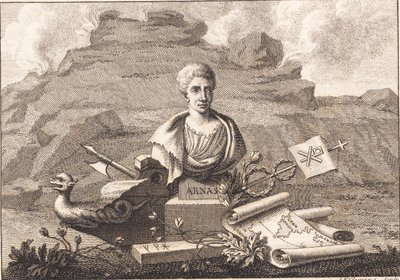 De handschriftenverzamelaar Arni Magnusson door J.F. Clemens
