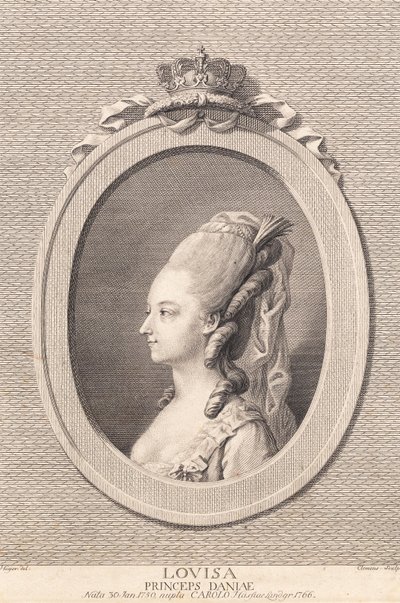 Prinses Louise, getrouwd met Carl van Hessen door J.F. Clemens