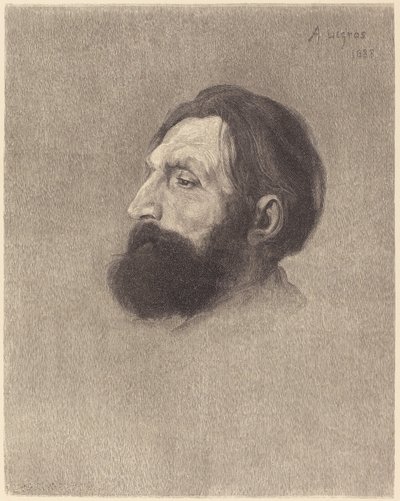 Auguste Rodin door J.H.E. Whitney after Alphonse Legros