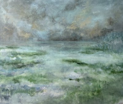Mistige moerasgroen door JMF FINE ART