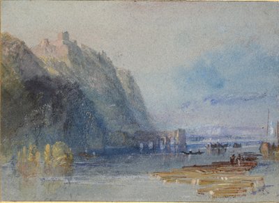 Chateau Hamelin, tussen Oudon en Ancenis door Joseph Mallord William Turner