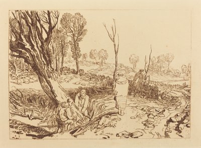 Heggen en Greppelen, gepubliceerd 1812 door Joseph Mallord William Turner